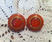 Midwest Sunset clip-on earrings