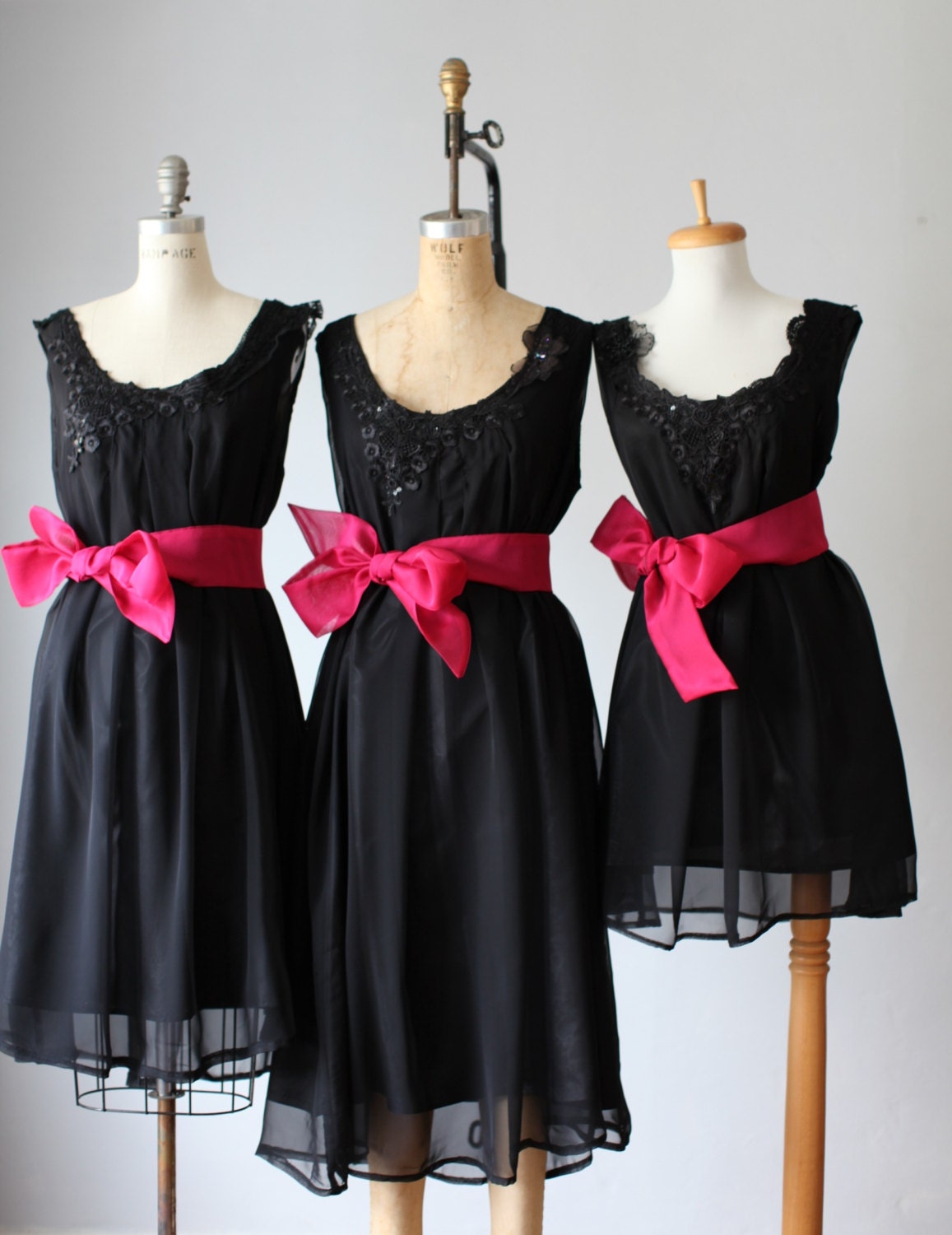 mismatched bridesmaid dresses  / Romantic / black    / dresses /Fairy / Dreamy / Bridesmaid / Party / wedding / Bride /
