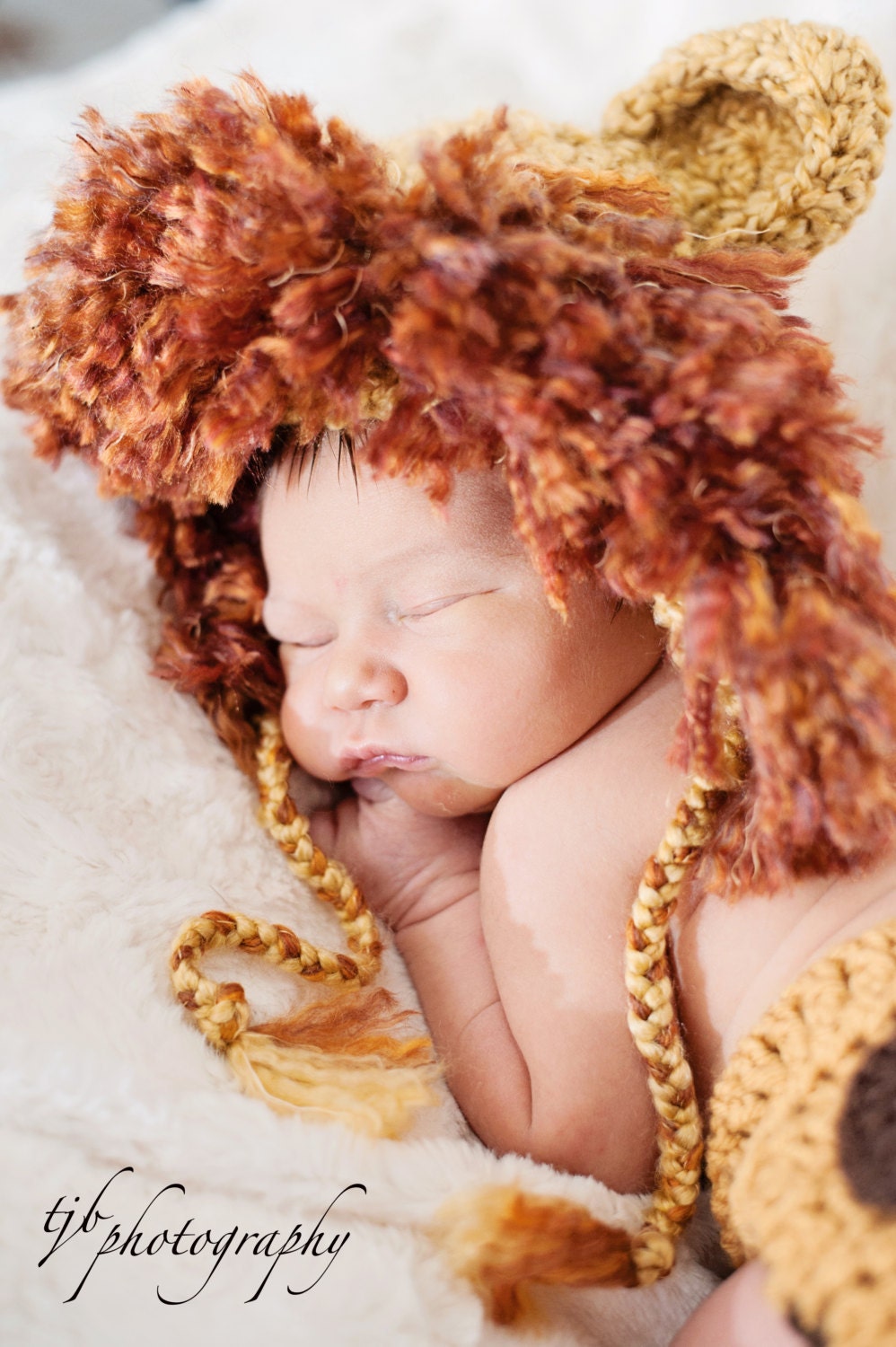 Newborn Lion Hat, Baby Lion Hat, Baby Crochet Hat Photo Prop