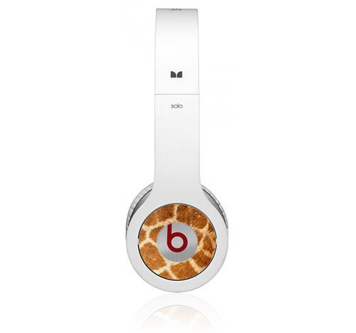 Beats Solo Giraffe Animal Print Headphone Cup Wraps