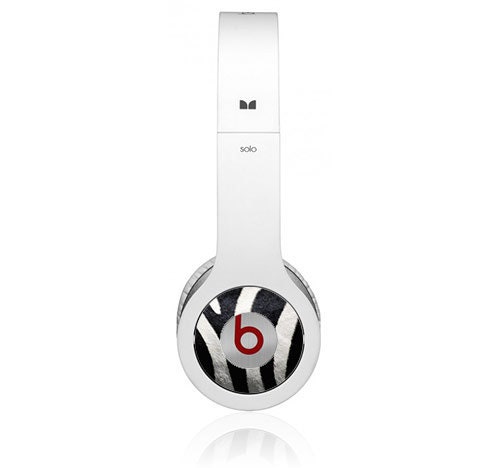 Beats Solo Zebra Animal Print Headphone Cup Wraps