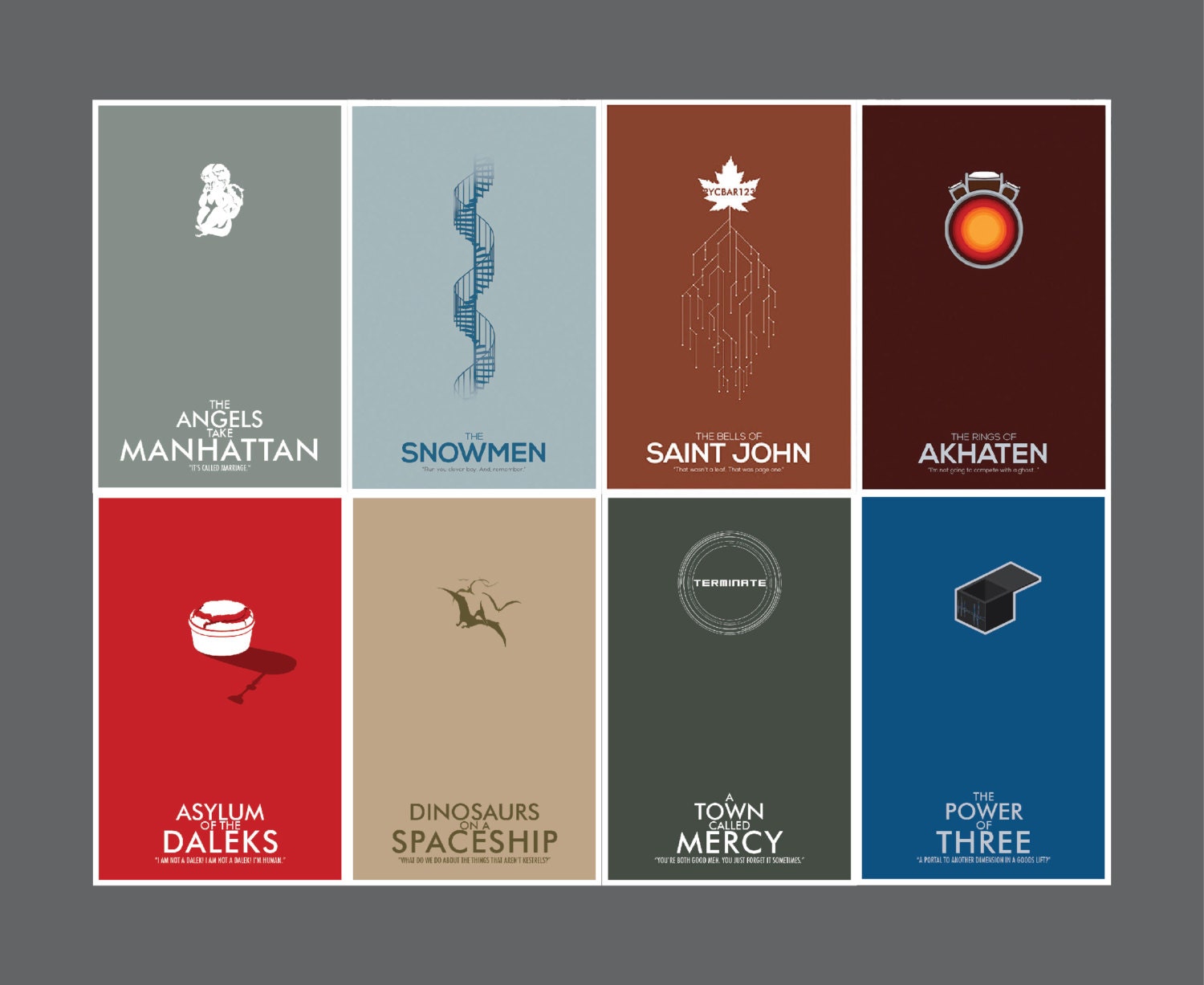 Doctor Who Poster Collection // Choose Any Three // 11x17 Science Fiction Prints