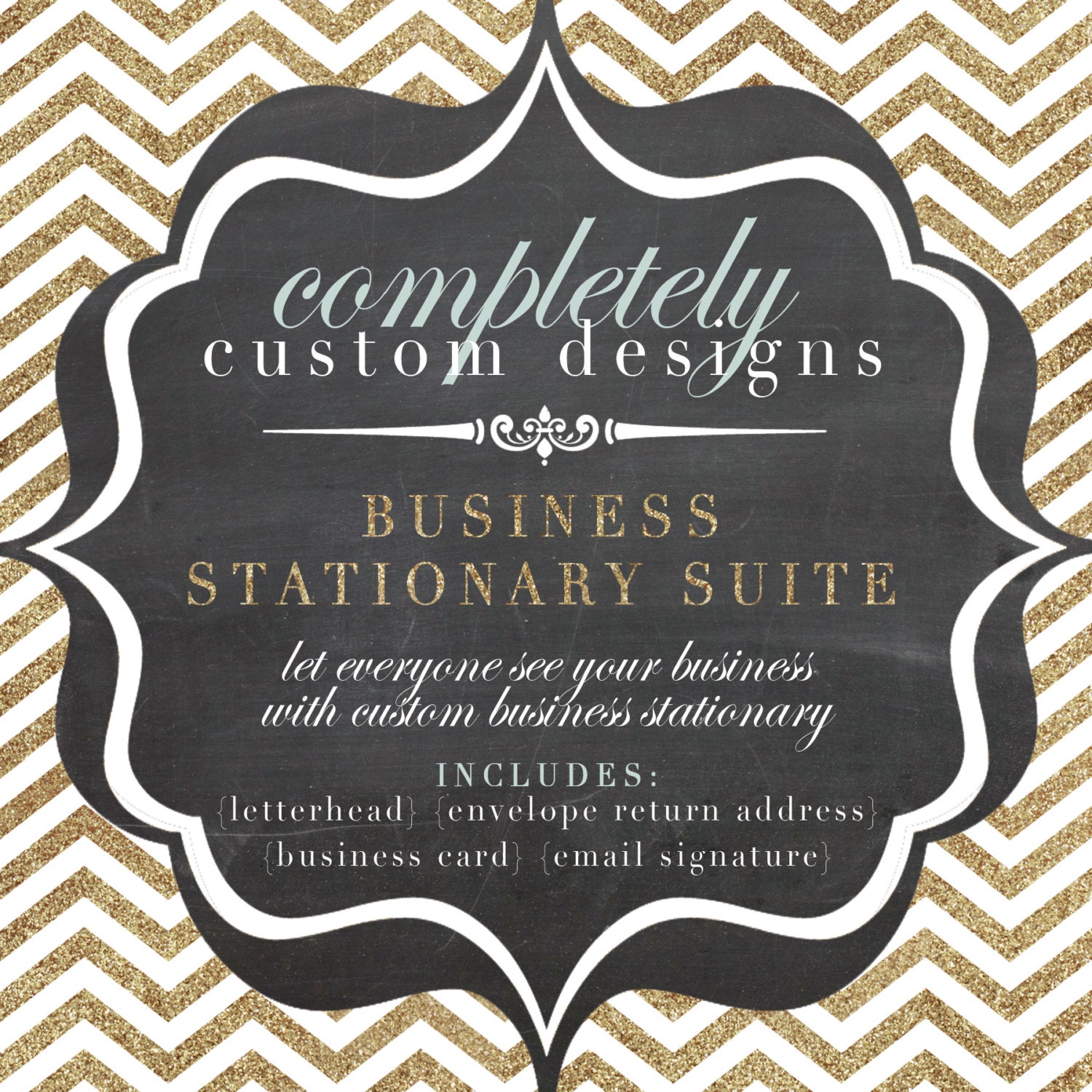 Custom BUSINESS STATIONARY SUITE - Made to Match Custom or Premade Logo Design