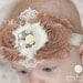 Baby headband, Flower Headband,Shabby Chic Headband,Baby girl Headband,Newborn Headband,Girls headband,Baby bows.