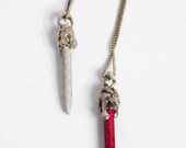 Red Magnesite Droplet Pendant