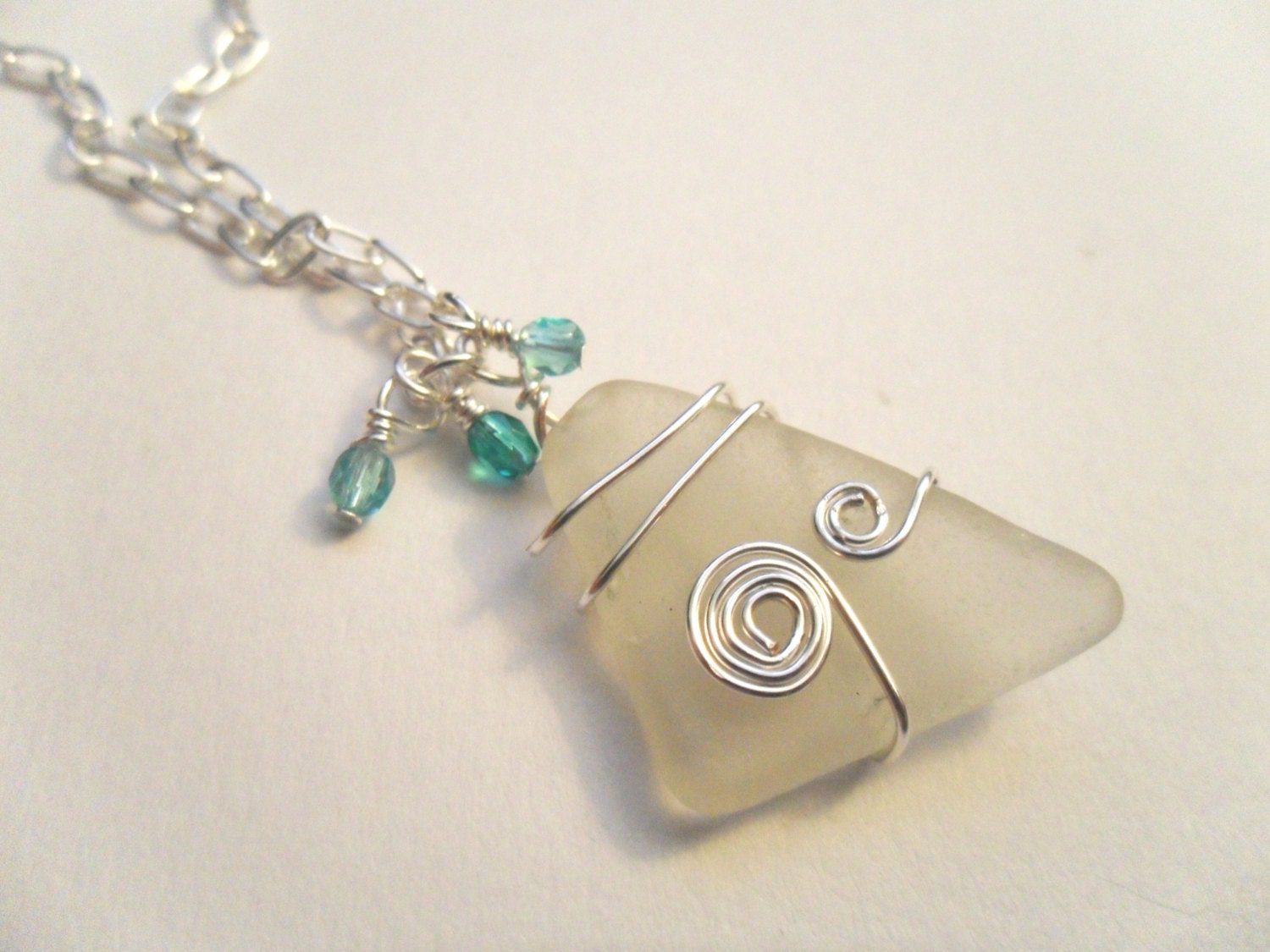 Chesapeake Bay Natural Sea Glass Necklace