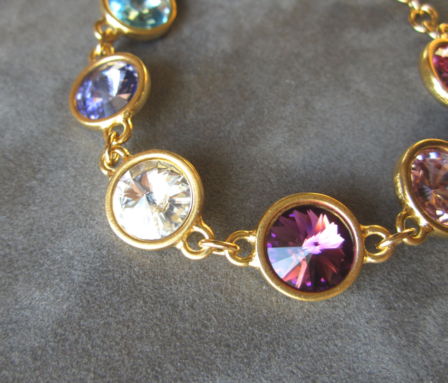 Buy grandmother birthstone jewelry - Gold Personalized Family Bracelet, Mother's Jewelry, Mother's Day, Custom Grandmother's Birthstone Jewelry, Mother's Bracelet