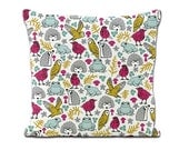 Woodland Animals Cushion Cover