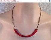 HOLIDAY SALE Vintage Sarah Coventry Faux Tortoise Shell Necklace