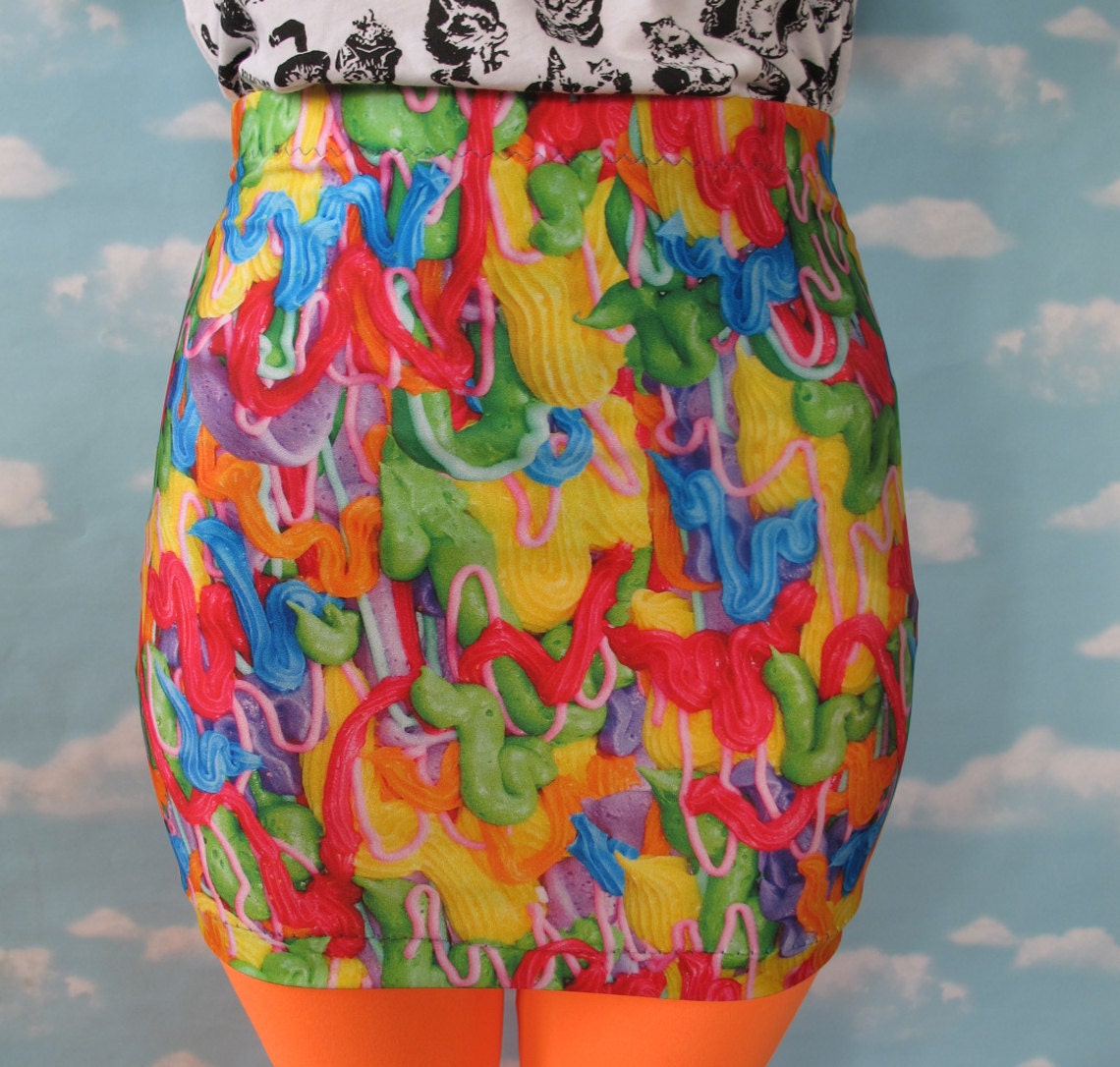 Rainbow Frosting Mini Skirt