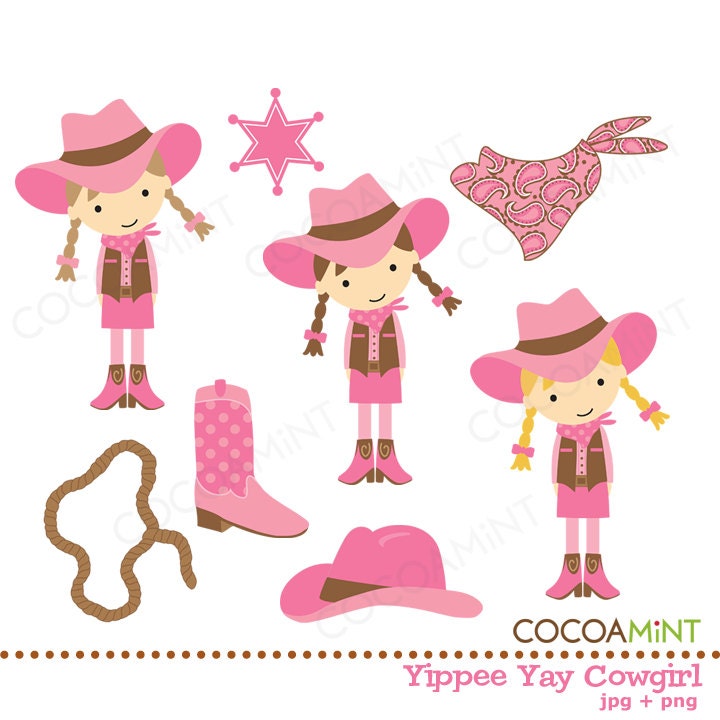 free baby cowgirl clipart - photo #10