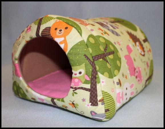 Small Critter Cave House Hedgehog Guinea Pig Rat Small Assorted Fabrics