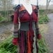 WoodSprite - Elven pixie coat from recycled sweaters by SpiralGypsy Size S/XS Ready To Ship