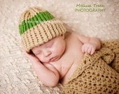 Crochet Baby Hat Blanket Set Photography Prop Newborns