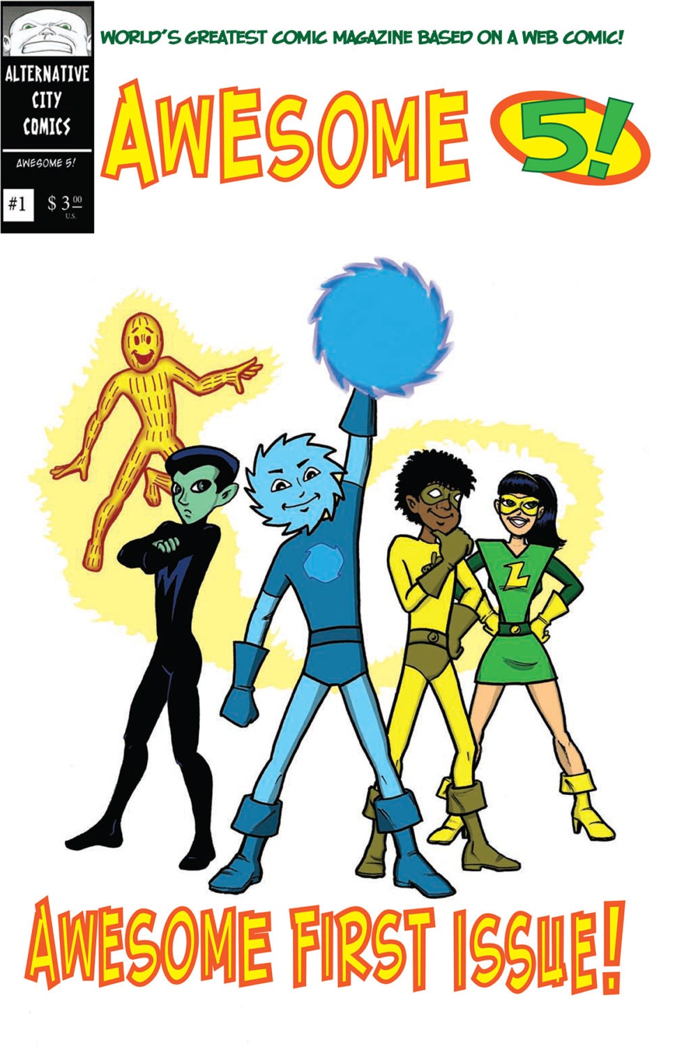 Awesome 5, Digital Comic Book for your ipad or iphone