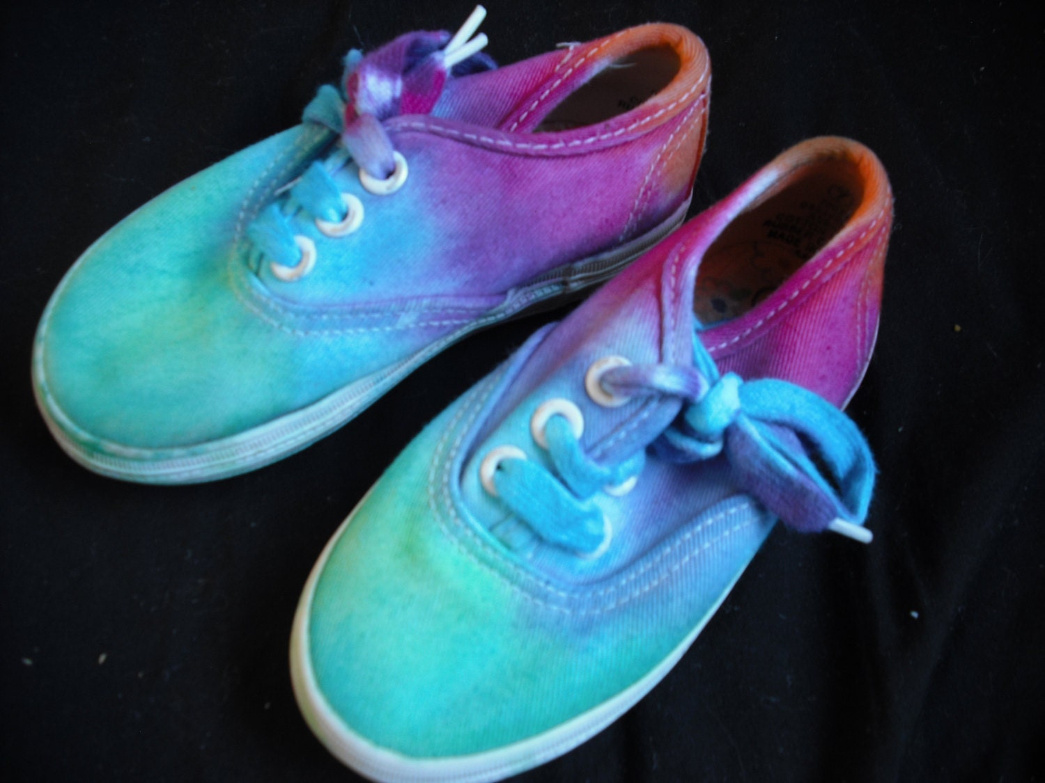 Tie dye toddler shoes-upcycled