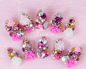 Japanese 3D Nail Art, Press On Nails, False Nails - Beautiful Rose Nails (T099K)