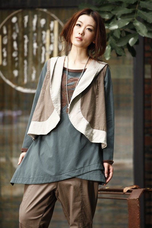 Dust of snow/women/clothing/vest/short/tunic/plus size/petite/custom made