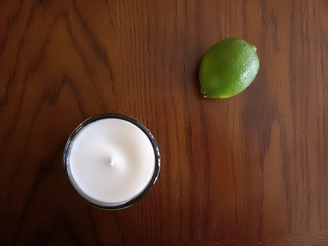 Key Lime pure essential oil soy candle by aromacandles - Highly fragrant, eco friendly, citrus, spring and summer home
