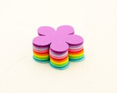 Flower Die Cuts - 50 Flower Embellishments 1 5/8"