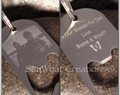 Custom Engraved Bottle Opener Key Chain with Photo and Personalized Text STAINLESS STEEL