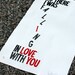 Falling in Love linocut print poster