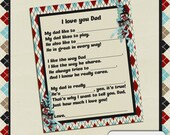 Father's Day Fill in Poem Gift for DAD Il_170x135