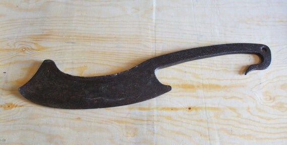 Vintage Hand MEAT CLEAVER huge by on Etsy