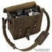 SALE NEW Small Leather Camera bag - Rustic Brown Voyager Style - Handmade in the U.S.A. - 10"