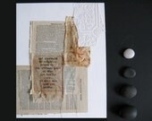 mixed media collage with rumi quote.  drawn.