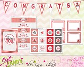 GRADUATION - Backyard BBQ collection - Custom Colors - Graduation Party - Backyard bbq collection - DIY Printable Collection Il_170x135