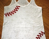 Rhinestone Baseball Mom Tank with Stitching