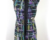 Vintage HERMES Lined Printed Hand-stitched Sleeveless Dress 3 4 5 Sz Small S