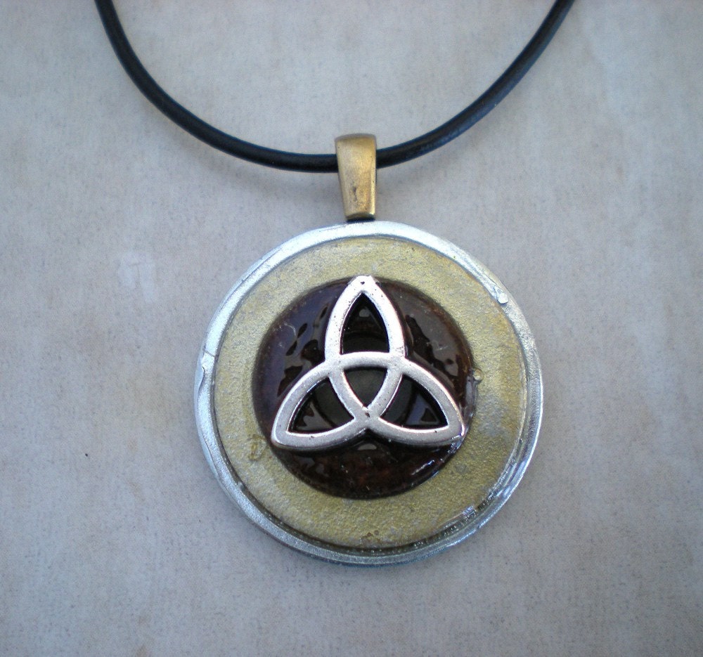 Celtic Knot Necklace: Earthy - Men's Jewelry - Men's Necklace - Unique Jewelry - Endless Knot - Celtic Jewelry - Father's Day