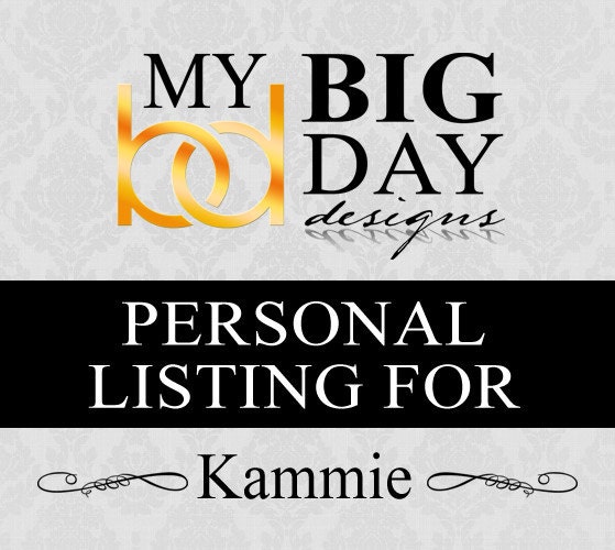 Kammie's Invitation suites: 50, with double sided printing and Cream envelope upgrade