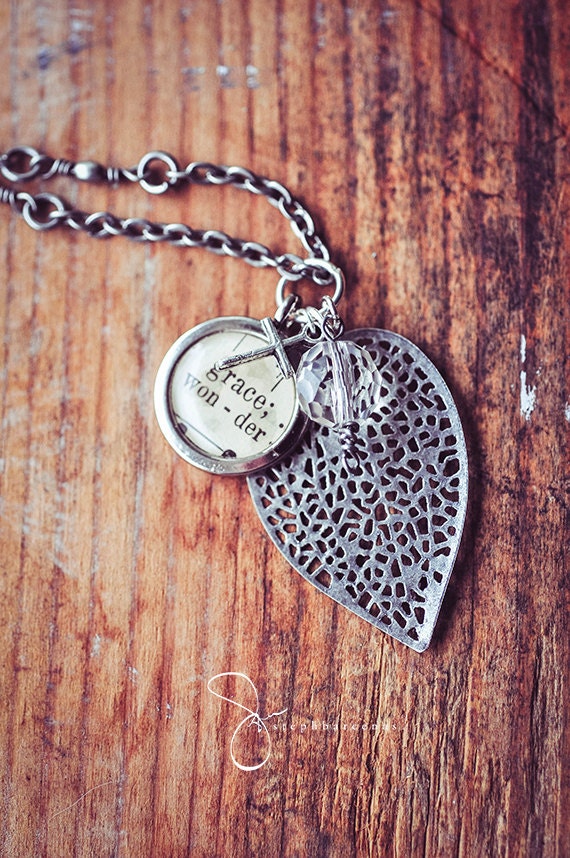 Grace and wonder  charm necklace