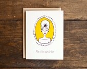 Mom, I  love your big hair card for mothers day or birthday