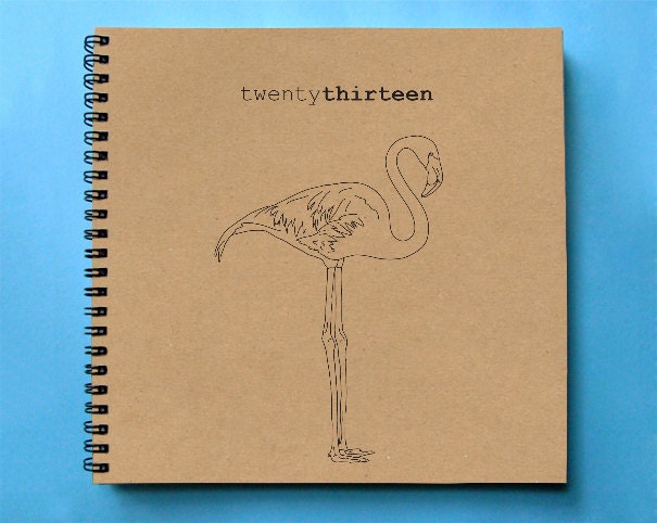 50% OFF 2013 Weekly Planner/Diary (Flamingo) - LARGE 20cm/7.9in Square