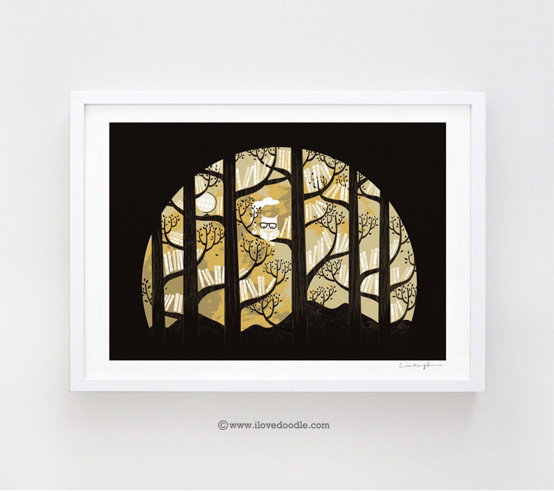 Why is an owl smart - art print