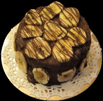 Banana Swirl Doggy Cake