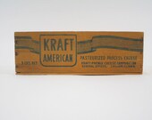 Vintage Wooden Kraft Cheese  Box