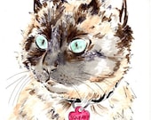 Custom Cat Portrait - 8 x 11 inch custom portrait