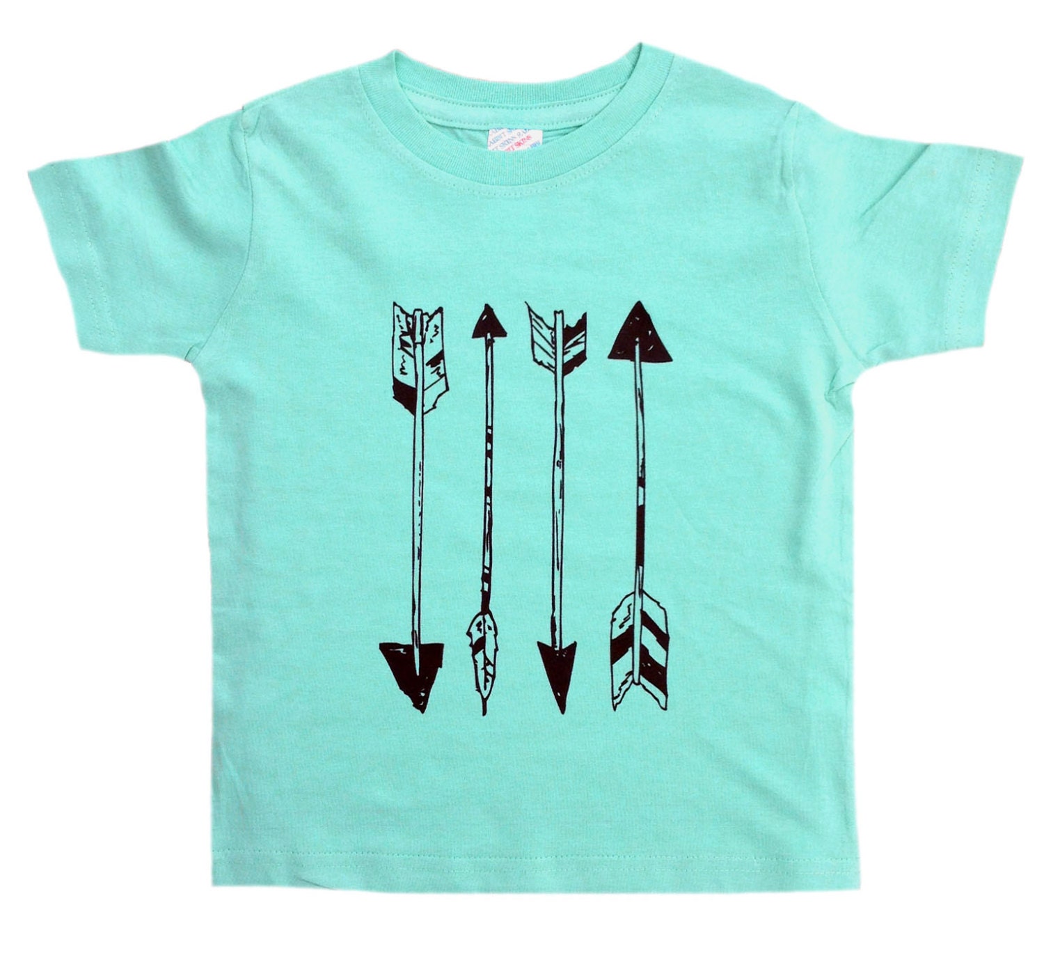 Arrows - Winter Mint Boys Native America / Arrows / Archery Shirt - Mint Baby, Kids or Toddler Shirt w/ black Arrows - Kids Clothes