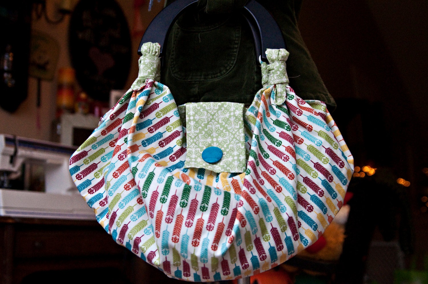 Slouchy Boho Chic Reversible Purse