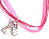 Pray for Oklahoma -Organza Ribbon Necklace - Key to My Heart