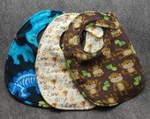 Drool Proof Stylish baby boy bibs - set of 3