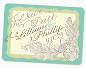 Rustic Acorns PRINTABLE Custom Save the Date