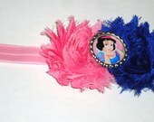 Lily Chic Hair Clip - Shabby Flower Headband - Children Accessories - Bottlecap - Girl Bow-Handmade