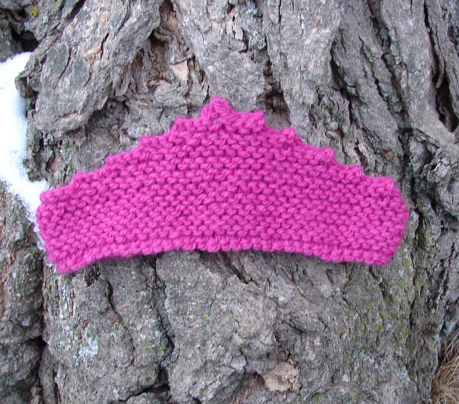 Dress-Up Crown - knit berry 100% wool fairy crown head band - natural toy knit crown for dress up - one size fits most