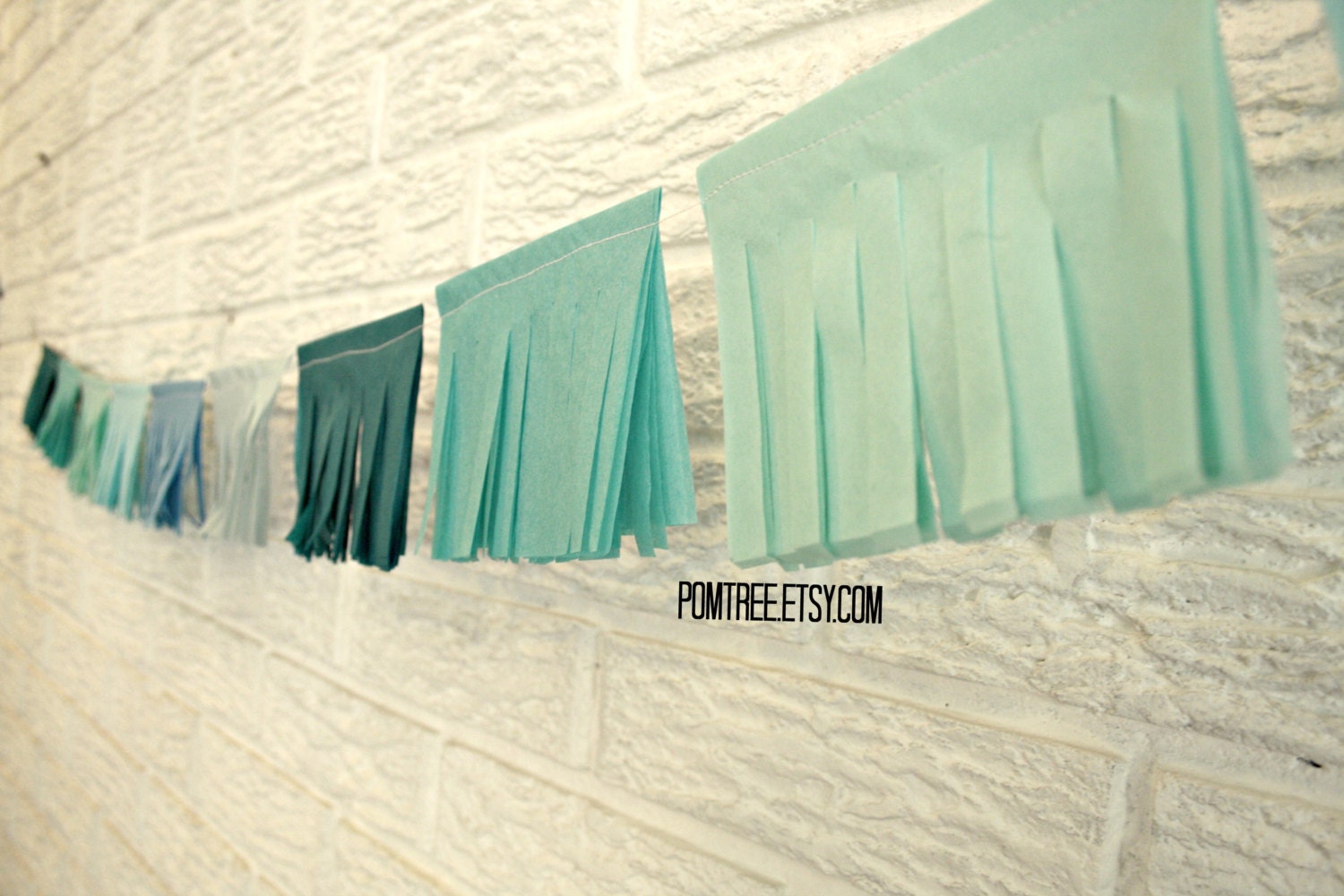 party decoration ... tissue fringe flag garland ... weddings // birthdays // bridal baby shower // banner flag pennant Il_170x135